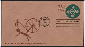 SC#U572 13¢ Quilt Pattern FDC (No Cachet)