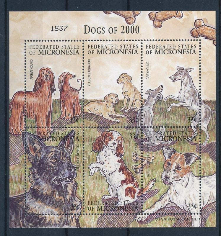 [34749] Micronesia 2000 Animals Dogs MNH Sheet