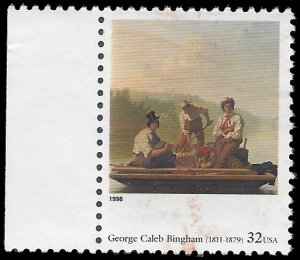 #3236f 32c American Art George Caleb Bingham 1998 Used