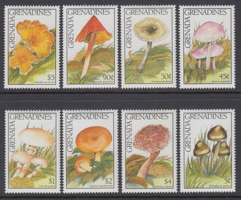 Grenada Grenadines 1321-1328 Mushrooms MNH VF