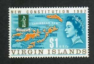 Virgin Islands; Scott 182; 1967;  Unused; NH