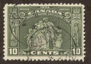 CANADA SC# 209 F-VF U 1934