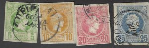 Greece SC#66-69 Used F-VF...Fill key spots!