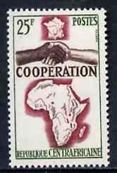 C A R - 1964 - French African Co-operation - Perf Single Stamp-Mint Never Hinged