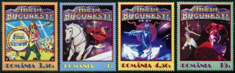 HERRICKSTAMP NEW ISSUES ROMANIA Sc.# 6021-24 Bucharest Circus