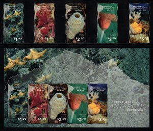 ROSS DEPENDENCY 2016 Antarctic Sea Creatures; Scott L145-49, L149a; MNH