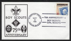 1985 US 75th anniversary Boy Girl Scouts of United States Eugene Oregon BSA