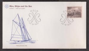 NORWAY FDC With Ship Stamp & Ship Cachet - Fleetwood Covers