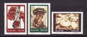 D2-Mushrooms-Fungi-Brazil-Sc#1955-7-unused NH set-1984-