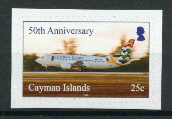 Cayman Islands Aviation Stamps 2019 MNH Cayman Airways 50th Anniv R/P 1v S/A Set