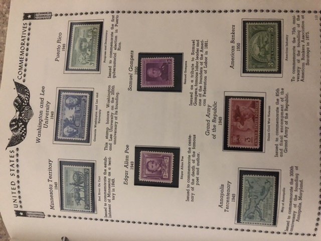 The All American Stamp Album Mint Stamps Very Nice Starts At 1933 Almost Full