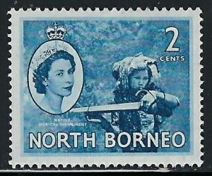 North Borneo 262 MLH 1954 issue (fe1558)