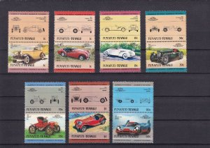 SA19h Funafuti, Tuvalu 1980's History of Cars mint pairs