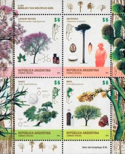 O) 2015  ARGENTINA, TREE, TREES AND THEIR MULTIPLE USES, MEDICINAL, COSMETOLOGY,