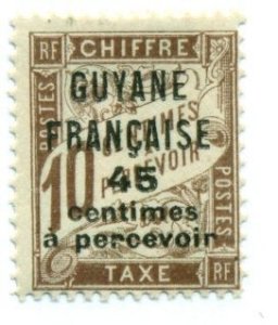 French Guiana 1925 #J9 MH SCV(2022)=$1.50