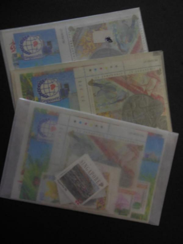 SINGAPORE : 1992. 3 Complete Year sets including sets & S/Ss. VF MNH Retail