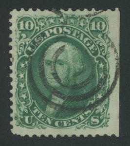 USA 68 - 10 cent Washington No Grill - F/VF Used with black target cancel