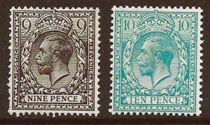 Great Britain #169 and 171 Sparkling Stamps