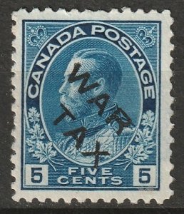 Canada 1915 Sc MR2B war tax MNG(*) large thin