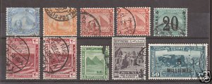 Egypt Sc 34/115 used 1879-1926 issues, 10 diff.
