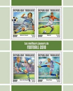 Z08 TG190142a TOGO 2019 The best football players MNH ** Postfrisch