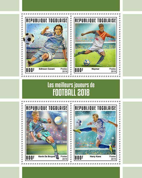 Z08 TG190142a TOGO 2019 The best football players MNH ** Postfrisch