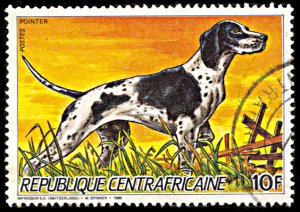 Central Africa 805, postally used, Dogs, Pointer
