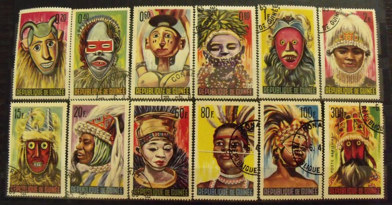 17703   GUINEA   Used # 361-371, C68      Complete Set            CV$ 6.15