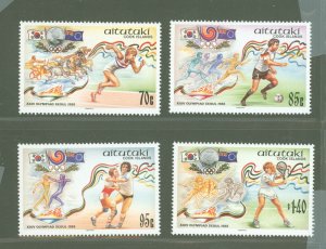 Aitutaki #414-417  Single (Complete Set) (Olympics)