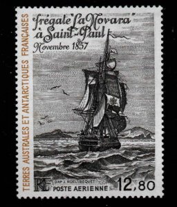 FSAT TAAF Scott C87 MNH**  the frigate ship La Novara 1985 airmail stamp