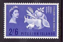 Pitcairn Is.-Sc#35-id12-Unused very VLH set-QEII-Freedom From Hunger-1963-