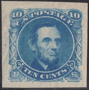 #116-E1j (ULTRAMARINE) PLATE ESSAY ON STAMP PAPER XF OG BQ8209