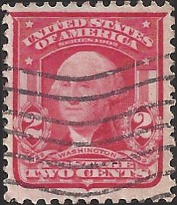 # 319c Scarlet Used George Washington Type I