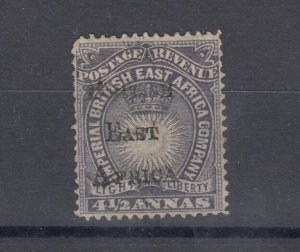 British East Africa 1895 4 1/2d Hand Stamped O/P SG39 MH Cat £225 JK5844