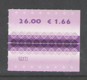 Estonia Sc 650 2010 26k Fabric stamp mint NH