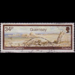 GUERNSEY 1985 - Scott# 324 Naftel Painting 34p Used