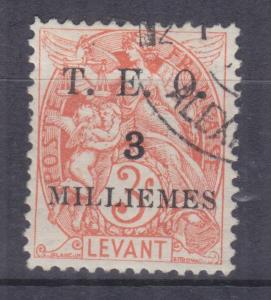 SYRIA, 1919 on French Levant, TEO, 3m. on 3c. Orange, used.