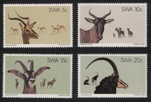 SWA Antelopes 4v 1980 MNH SG#345-348 MI#472-475