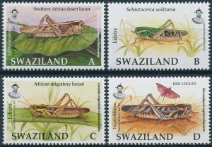 Swaziland Stamps 2011 MNH Locusts & Grasshoppers Insects 4v Set