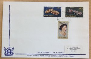 COOK ISLANDS FDC 1974/5 DEFINITIVES CAT £50+