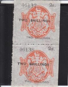 British Consular Service, Sc #7, 2 Shilling Pair, Mint (24997)