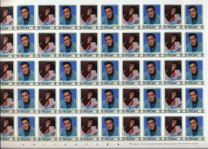 ST VINCENT Elvis Presley 1985 Cinderella Imperf Sheets MNH x 4 (200 Stamps)KR139