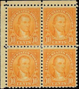 591 Mint,OG,HR... Block of 4... SCV $200.00