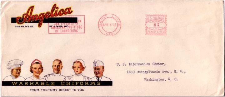 United States Advertising 1943 Postal History