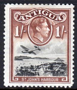 Antigua KGVI 1938 1/- 1s Black Brown SG105 Mint Hinged