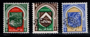 ALGERIA Yvert 17-19 MH* complete Pre Cancel set