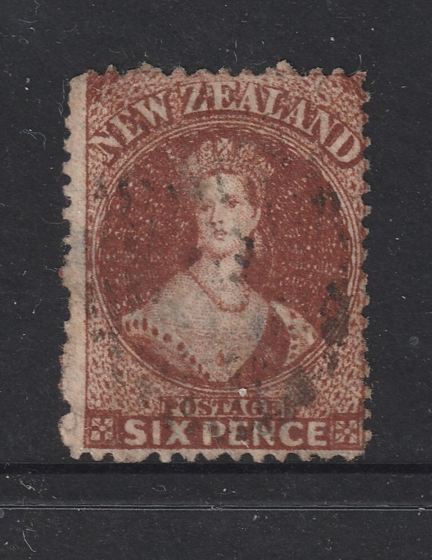 New Zealand a 6d brown  QV FFQ