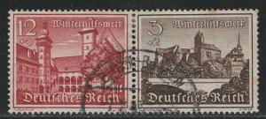 Germany Scott # B165, B160, used, se-tenant, Mi# W146