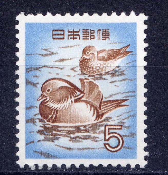 JAPAN Sc#611 1955 Mandarin Duck MNH