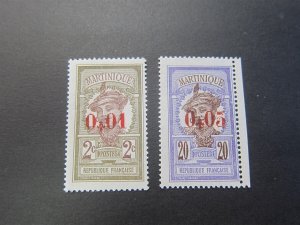 French Martinique 1924 Sc 114-5 MH